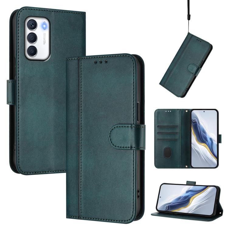 Line Splicing Buckle Retro Leather Phone Case, For Infinix Hot 20 Play, For Infinix Hot 20 4G, For Infinix Zero 20, For Infinix Note 12 4G / Note 12 Pro 4G, For Infinix Note 12 Pro 5G, For Infinix Hot 12 Play, For Infinix Smart 6 / 6 HD                ...