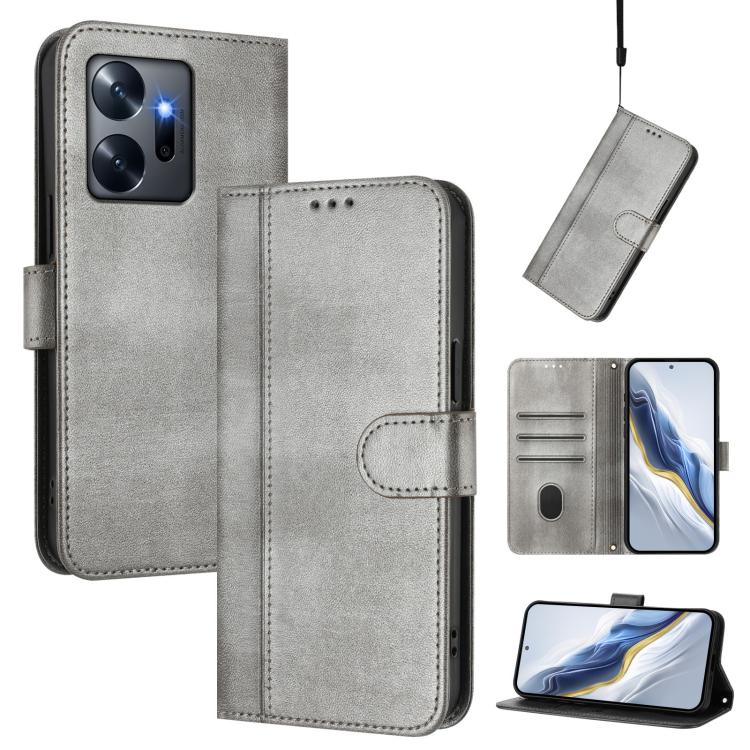 Line Splicing Buckle Retro Leather Phone Case, For Infinix Hot 20 Play, For Infinix Hot 20 4G, For Infinix Zero 20, For Infinix Note 12 4G / Note 12 Pro 4G, For Infinix Note 12 Pro 5G, For Infinix Hot 12 Play, For Infinix Smart 6 / 6 HD                ...