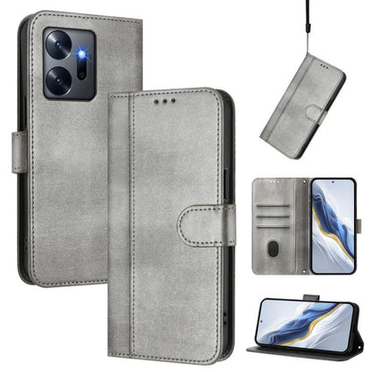 Line Splicing Buckle Retro Leather Phone Case, For Infinix Hot 20 Play, For Infinix Hot 20 4G, For Infinix Zero 20, For Infinix Note 12 4G / Note 12 Pro 4G, For Infinix Note 12 Pro 5G, For Infinix Hot 12 Play, For Infinix Smart 6 / 6 HD                ...