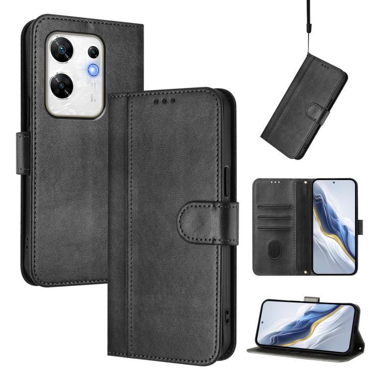 Line Splicing Buckle Retro Leather Phone Case, For Infinix Hot 50 5G, For Infinix Zero 40 4G / 5G, For Infinix Note 40X 5G, For Infinix Note 40 5G, For Infinix GT 20 Pro 5G, For Infinix Note 40 Pro 4G / 5G / 40 Pro+ 5G, For Infinix Note 40 4G          ...