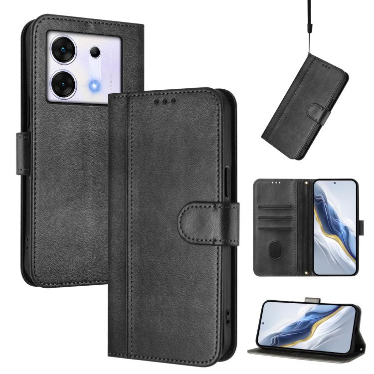 Line Splicing Buckle Retro Leather Phone Case, For Infinix Hot 50 5G, For Infinix Zero 40 4G / 5G, For Infinix Note 40X 5G, For Infinix Note 40 5G, For Infinix GT 20 Pro 5G, For Infinix Note 40 Pro 4G / 5G / 40 Pro+ 5G, For Infinix Note 40 4G          ...