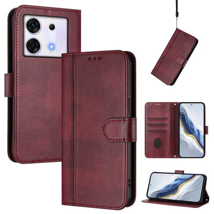 Line Splicing Buckle Retro Leather Phone Case, For Infinix Hot 50 5G, For Infinix Zero 40 4G / 5G, For Infinix Note 40X 5G, For Infinix Note 40 5G, For Infinix GT 20 Pro 5G, For Infinix Note 40 Pro 4G / 5G / 40 Pro+ 5G, For Infinix Note 40 4G          ...
