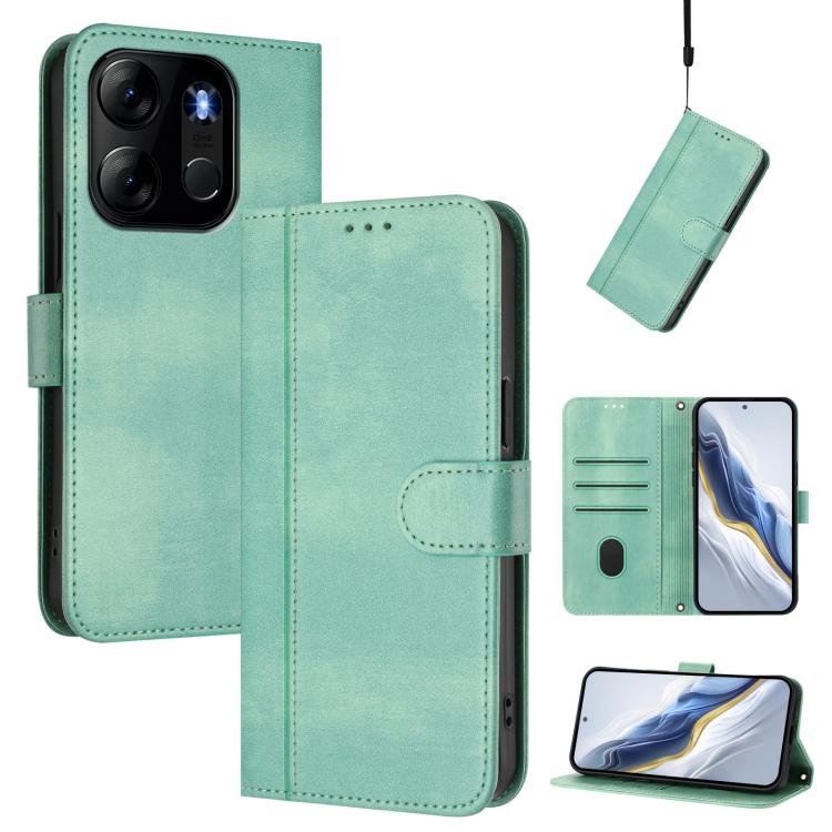 Line Splicing Buckle Retro Leather Phone Case, For Infinix Hot 30 Play 4G / Hot 30 Play NFC, For Infinix Smart 7 Plus / 7 HD / 7 India, For Infinix Note 30 4G / 5G, For Infinix Note 30 Pro 4G, For Infinix Note 30 VIP, For Infinix Hot 30i               ...