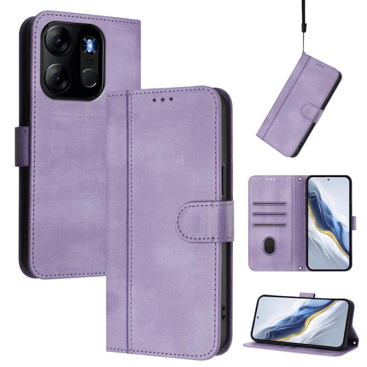 Line Splicing Buckle Retro Leather Phone Case, For Infinix Hot 30 Play 4G / Hot 30 Play NFC, For Infinix Smart 7 Plus / 7 HD / 7 India, For Infinix Note 30 4G / 5G, For Infinix Note 30 Pro 4G, For Infinix Note 30 VIP, For Infinix Hot 30i               ...