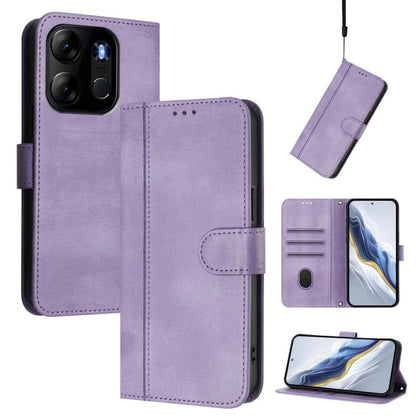 Line Splicing Buckle Retro Leather Phone Case, For Infinix Hot 30 Play 4G / Hot 30 Play NFC, For Infinix Smart 7 Plus / 7 HD / 7 India, For Infinix Note 30 4G / 5G, For Infinix Note 30 Pro 4G, For Infinix Note 30 VIP, For Infinix Hot 30i               ...