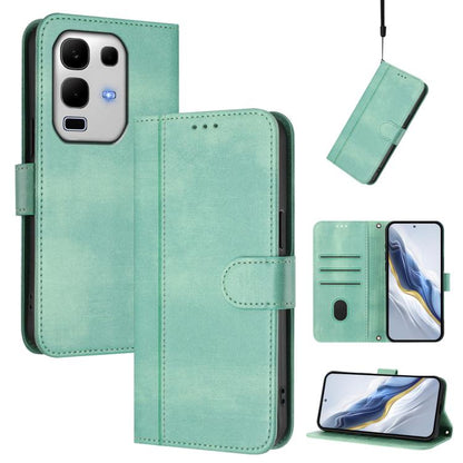 Line Splicing Buckle Retro Leather Phone Case, For Infinix GT 50 Pro 5G, For Infinix Note Edge 5G Global, For Infinix Smart 20 4G / X6840, For Infinix Note 60 5G / Note 60 Pro 5G, For Infinix Smart 10 Plus, For Infinix GT 30 Pro, For Infinix Note 50s  ...