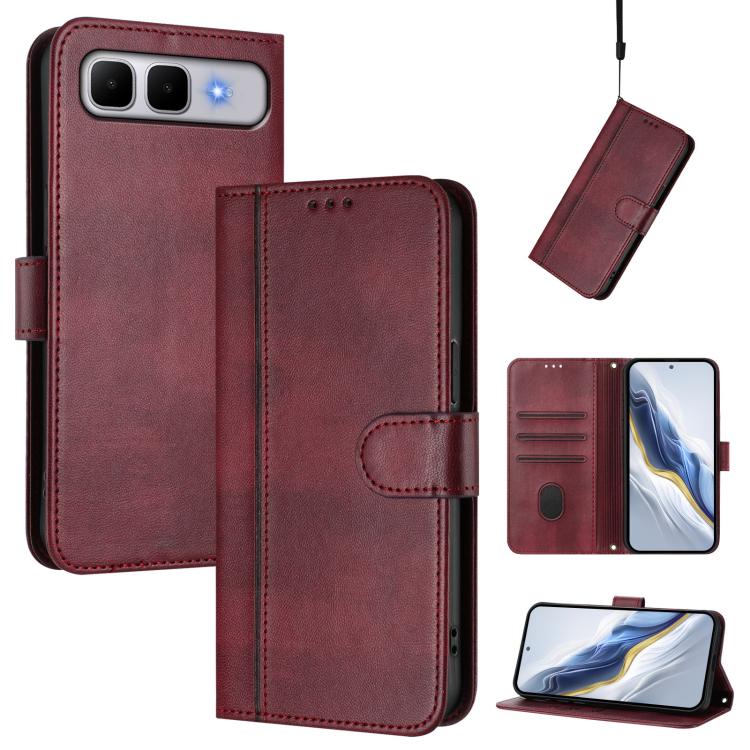Line Splicing Buckle Retro Leather Phone Case, For Infinix GT 50 Pro 5G, For Infinix Note Edge 5G Global, For Infinix Smart 20 4G / X6840, For Infinix Note 60 5G / Note 60 Pro 5G, For Infinix Smart 10 Plus, For Infinix GT 30 Pro, For Infinix Note 50s  ...