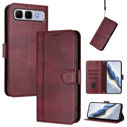 Line Splicing Buckle Retro Leather Phone Case, For Infinix GT 50 Pro 5G, For Infinix Note Edge 5G Global, For Infinix Smart 20 4G / X6840, For Infinix Note 60 5G / Note 60 Pro 5G, For Infinix Smart 10 Plus, For Infinix GT 30 Pro, For Infinix Note 50s  ...