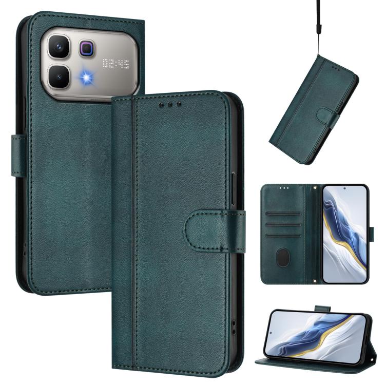 Line Splicing Buckle Retro Leather Phone Case, For Infinix GT 50 Pro 5G, For Infinix Note Edge 5G Global, For Infinix Smart 20 4G / X6840, For Infinix Note 60 5G / Note 60 Pro 5G, For Infinix Smart 10 Plus, For Infinix GT 30 Pro, For Infinix Note 50s  ...