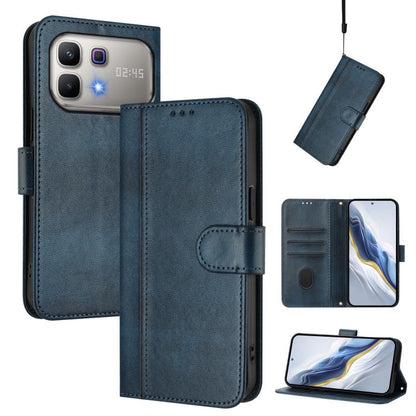Line Splicing Buckle Retro Leather Phone Case, For Infinix GT 50 Pro 5G, For Infinix Note Edge 5G Global, For Infinix Smart 20 4G / X6840, For Infinix Note 60 5G / Note 60 Pro 5G, For Infinix Smart 10 Plus, For Infinix GT 30 Pro, For Infinix Note 50s  ...