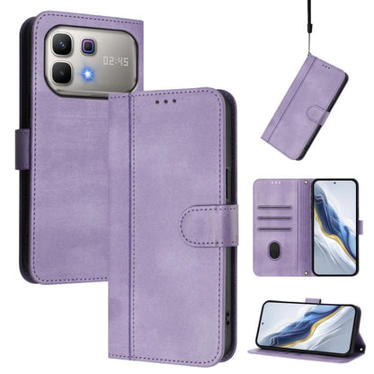 Line Splicing Buckle Retro Leather Phone Case, For Infinix GT 50 Pro 5G, For Infinix Note Edge 5G Global, For Infinix Smart 20 4G / X6840, For Infinix Note 60 5G / Note 60 Pro 5G, For Infinix Smart 10 Plus, For Infinix GT 30 Pro, For Infinix Note 50s  ...