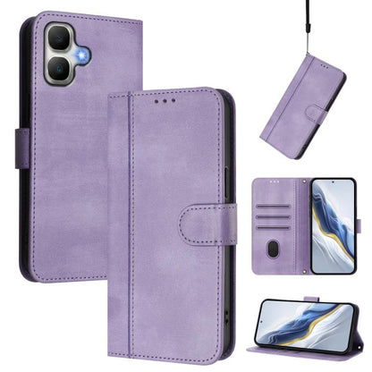 Line Splicing Buckle Retro Leather Phone Case, For Infinix GT 50 Pro 5G, For Infinix Note Edge 5G Global, For Infinix Smart 20 4G / X6840, For Infinix Note 60 5G / Note 60 Pro 5G, For Infinix Smart 10 Plus, For Infinix GT 30 Pro, For Infinix Note 50s  ...
