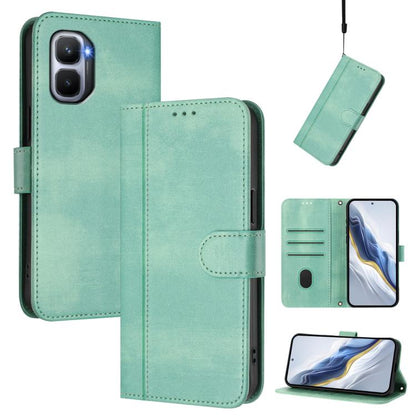 Line Splicing Buckle Retro Leather Phone Case, For Infinix GT 50 Pro 5G, For Infinix Note Edge 5G Global, For Infinix Smart 20 4G / X6840, For Infinix Note 60 5G / Note 60 Pro 5G, For Infinix Smart 10 Plus, For Infinix GT 30 Pro, For Infinix Note 50s  ...