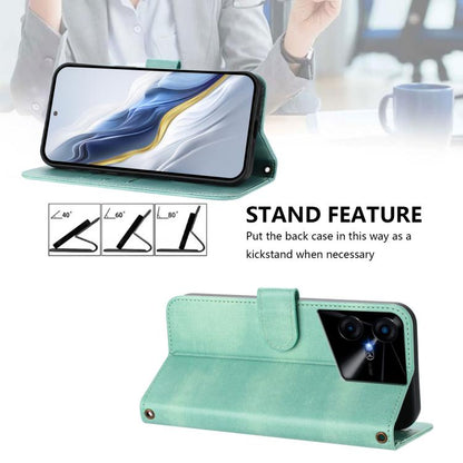 Line Splicing Buckle Retro Leather Phone Case, For Tecno Pova 6 Neo 5G / Spark 30 5G, For Tecno Spark 30 4G, For Tecno Spark Go 5G 2025 / Infinix Hot 60i, For Tecno Spark 30C 4G, For Tecno Spark 20 Pro 5G, For Tecno Pop 6C                              ...