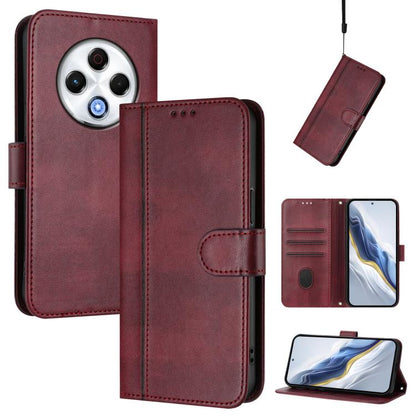 Line Splicing Buckle Retro Leather Phone Case, For Tecno Pova 6 Neo 5G / Spark 30 5G, For Tecno Spark 30 4G, For Tecno Spark Go 5G 2025 / Infinix Hot 60i, For Tecno Spark 30C 4G, For Tecno Spark 20 Pro 5G, For Tecno Pop 6C                              ...