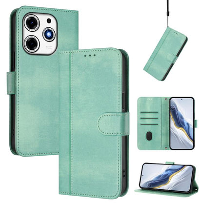 Line Splicing Buckle Retro Leather Phone Case, For Tecno Pova 6 Neo 5G / Spark 30 5G, For Tecno Spark 30 4G, For Tecno Spark Go 5G 2025 / Infinix Hot 60i, For Tecno Spark 30C 4G, For Tecno Spark 20 Pro 5G, For Tecno Pop 6C                              ...