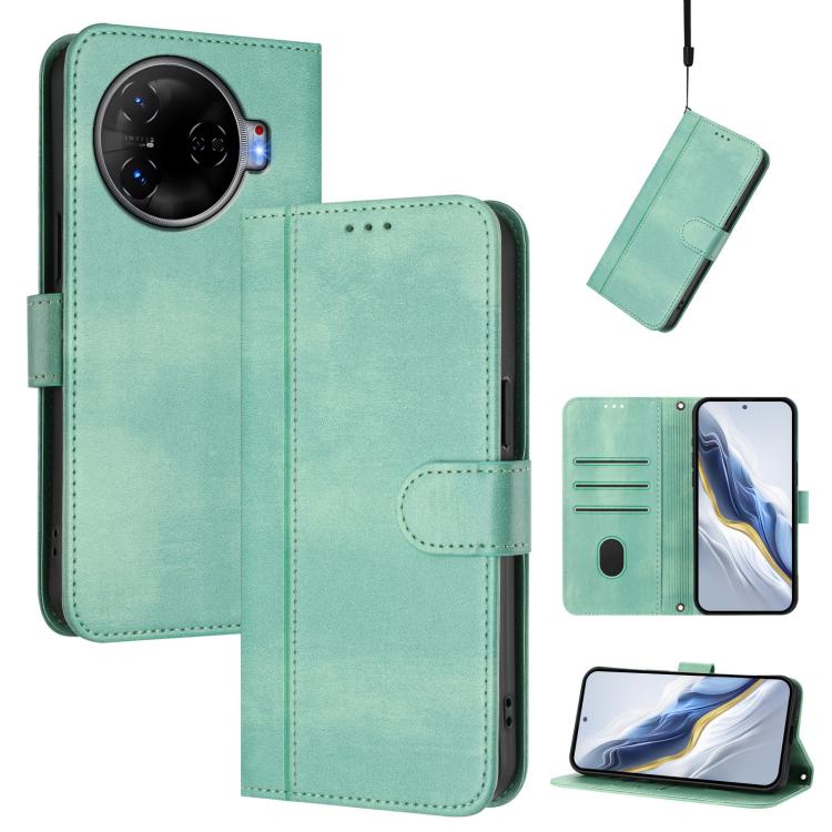 Line Splicing Buckle Retro Leather Phone Case, For Tecno Pova 6 Neo 5G / Spark 30 5G, For Tecno Spark 30 4G, For Tecno Spark Go 5G 2025 / Infinix Hot 60i, For Tecno Spark 30C 4G, For Tecno Spark 20 Pro 5G, For Tecno Pop 6C                              ...