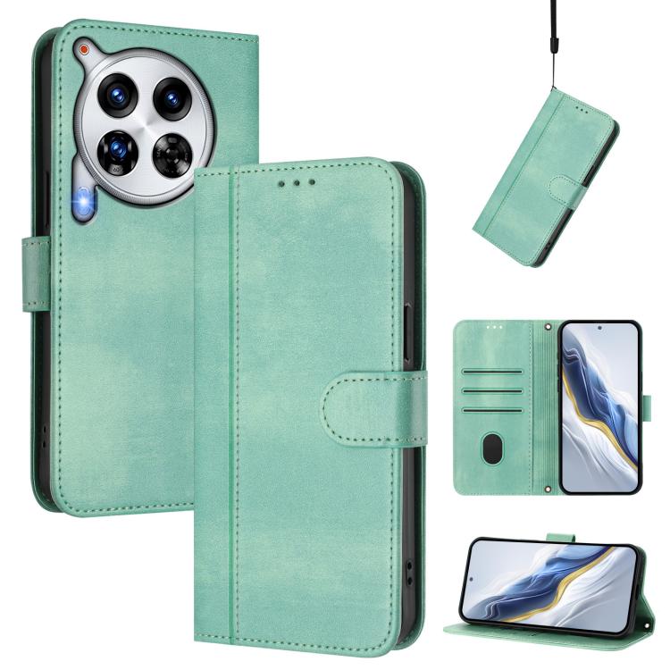 Line Splicing Buckle Retro Leather Phone Case, For Tecno Pova 6 Neo 5G / Spark 30 5G, For Tecno Spark 30 4G, For Tecno Spark Go 5G 2025 / Infinix Hot 60i, For Tecno Spark 30C 4G, For Tecno Spark 20 Pro 5G, For Tecno Pop 6C                              ...