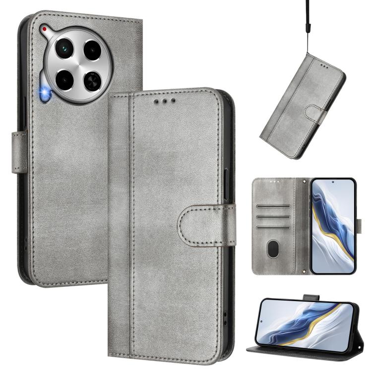Line Splicing Buckle Retro Leather Phone Case, For Tecno Camon 30 5G, For Tecno Camon 30 4G, For Tecno Spark 20 Pro+ 4G, For Tecno Pova 5 Pro 5G, For Tecno Pova Neo 3, For Tecno Pova 5, For Tecno Camon 20 Premier 5G, For Tecno Camon 20 Pro 5G          ...