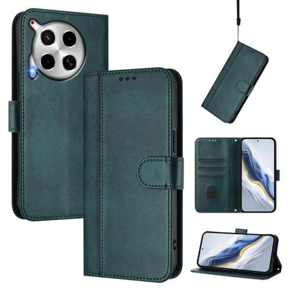 Line Splicing Buckle Retro Leather Phone Case, For Tecno Camon 30 5G, For Tecno Camon 30 4G, For Tecno Spark 20 Pro+ 4G, For Tecno Pova 5 Pro 5G, For Tecno Pova Neo 3, For Tecno Pova 5, For Tecno Camon 20 Premier 5G, For Tecno Camon 20 Pro 5G          ...