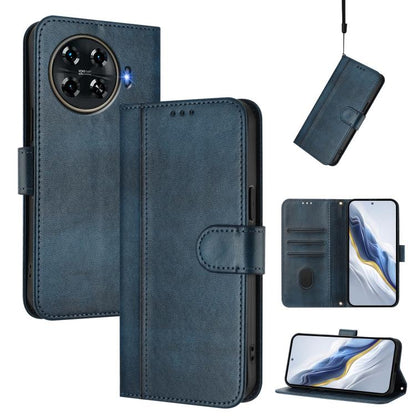 Line Splicing Buckle Retro Leather Phone Case, For Tecno Camon 30 5G, For Tecno Camon 30 4G, For Tecno Spark 20 Pro+ 4G, For Tecno Pova 5 Pro 5G, For Tecno Pova Neo 3, For Tecno Pova 5, For Tecno Camon 20 Premier 5G, For Tecno Camon 20 Pro 5G          ...