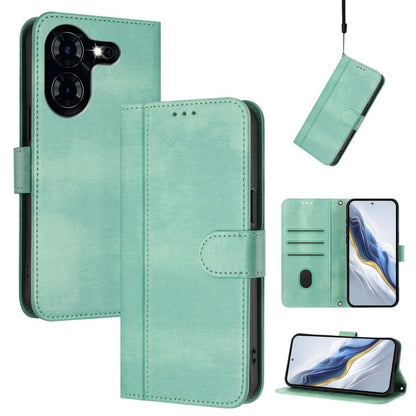 Line Splicing Buckle Retro Leather Phone Case, For Tecno Camon 30 5G, For Tecno Camon 30 4G, For Tecno Spark 20 Pro+ 4G, For Tecno Pova 5 Pro 5G, For Tecno Pova Neo 3, For Tecno Pova 5, For Tecno Camon 20 Premier 5G, For Tecno Camon 20 Pro 5G          ...