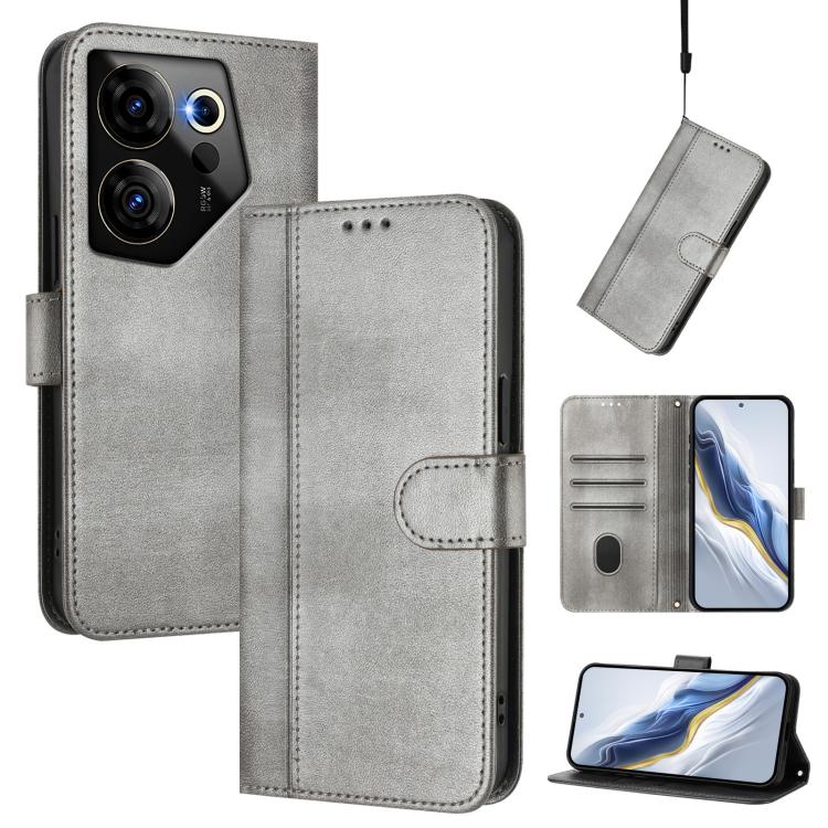 Line Splicing Buckle Retro Leather Phone Case, For Tecno Camon 30 5G, For Tecno Camon 30 4G, For Tecno Spark 20 Pro+ 4G, For Tecno Pova 5 Pro 5G, For Tecno Pova Neo 3, For Tecno Pova 5, For Tecno Camon 20 Premier 5G, For Tecno Camon 20 Pro 5G          ...