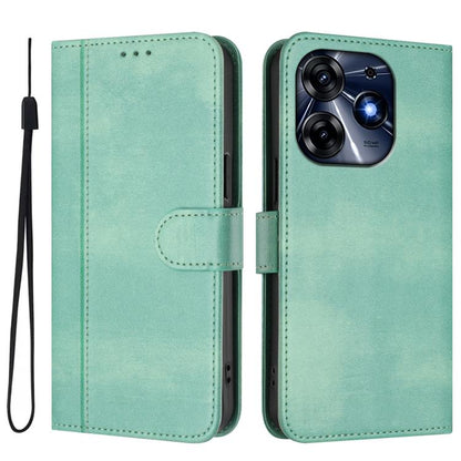 Line Splicing Buckle Retro Leather Phone Case, For Tecno Spark 10 Pro 4G, For Tecno Camon 19 / 19 Pro 5G, For Tecno Pova 4 Pro, For Tecno Pova 4, For Tecno Pova Neo 2, For Tecno Spark Go 2022 / 8C / 9, For Tecno Spark 9 Pro / 9T, For Tecno Pova 3      ...