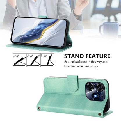 Line Splicing Buckle Retro Leather Phone Case, For Tecno Spark 10 Pro 4G, For Tecno Camon 19 / 19 Pro 5G, For Tecno Pova 4 Pro, For Tecno Pova 4, For Tecno Pova Neo 2, For Tecno Spark Go 2022 / 8C / 9, For Tecno Spark 9 Pro / 9T, For Tecno Pova 3      ...