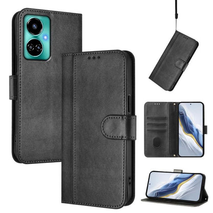Line Splicing Buckle Retro Leather Phone Case, For Tecno Spark 10 Pro 4G, For Tecno Camon 19 / 19 Pro 5G, For Tecno Pova 4 Pro, For Tecno Pova 4, For Tecno Pova Neo 2, For Tecno Spark Go 2022 / 8C / 9, For Tecno Spark 9 Pro / 9T, For Tecno Pova 3      ...