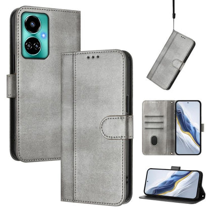 Line Splicing Buckle Retro Leather Phone Case, For Tecno Spark 10 Pro 4G, For Tecno Camon 19 / 19 Pro 5G, For Tecno Pova 4 Pro, For Tecno Pova 4, For Tecno Pova Neo 2, For Tecno Spark Go 2022 / 8C / 9, For Tecno Spark 9 Pro / 9T, For Tecno Pova 3      ...