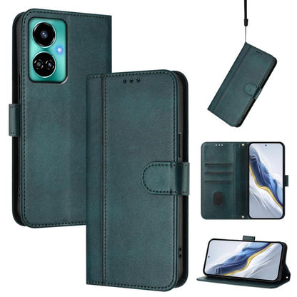 Line Splicing Buckle Retro Leather Phone Case, For Tecno Spark 10 Pro 4G, For Tecno Camon 19 / 19 Pro 5G, For Tecno Pova 4 Pro, For Tecno Pova 4, For Tecno Pova Neo 2, For Tecno Spark Go 2022 / 8C / 9, For Tecno Spark 9 Pro / 9T, For Tecno Pova 3      ...