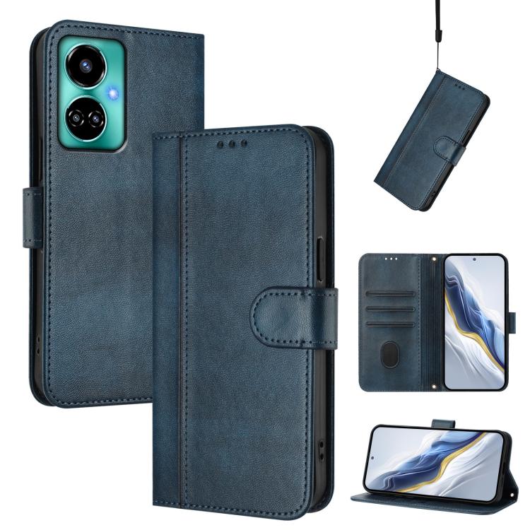 Line Splicing Buckle Retro Leather Phone Case, For Tecno Spark 10 Pro 4G, For Tecno Camon 19 / 19 Pro 5G, For Tecno Pova 4 Pro, For Tecno Pova 4, For Tecno Pova Neo 2, For Tecno Spark Go 2022 / 8C / 9, For Tecno Spark 9 Pro / 9T, For Tecno Pova 3      ...