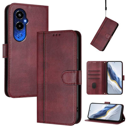 Line Splicing Buckle Retro Leather Phone Case, For Tecno Spark 10 Pro 4G, For Tecno Camon 19 / 19 Pro 5G, For Tecno Pova 4 Pro, For Tecno Pova 4, For Tecno Pova Neo 2, For Tecno Spark Go 2022 / 8C / 9, For Tecno Spark 9 Pro / 9T, For Tecno Pova 3      ...