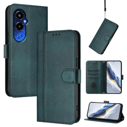 Line Splicing Buckle Retro Leather Phone Case, For Tecno Spark 10 Pro 4G, For Tecno Camon 19 / 19 Pro 5G, For Tecno Pova 4 Pro, For Tecno Pova 4, For Tecno Pova Neo 2, For Tecno Spark Go 2022 / 8C / 9, For Tecno Spark 9 Pro / 9T, For Tecno Pova 3      ...