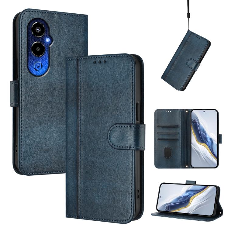Line Splicing Buckle Retro Leather Phone Case, For Tecno Spark 10 Pro 4G, For Tecno Camon 19 / 19 Pro 5G, For Tecno Pova 4 Pro, For Tecno Pova 4, For Tecno Pova Neo 2, For Tecno Spark Go 2022 / 8C / 9, For Tecno Spark 9 Pro / 9T, For Tecno Pova 3      ...
