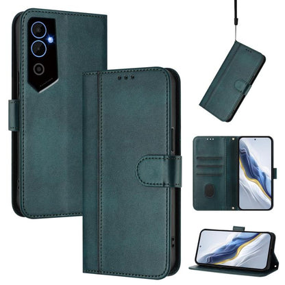 Line Splicing Buckle Retro Leather Phone Case, For Tecno Spark 10 Pro 4G, For Tecno Camon 19 / 19 Pro 5G, For Tecno Pova 4 Pro, For Tecno Pova 4, For Tecno Pova Neo 2, For Tecno Spark Go 2022 / 8C / 9, For Tecno Spark 9 Pro / 9T, For Tecno Pova 3      ...