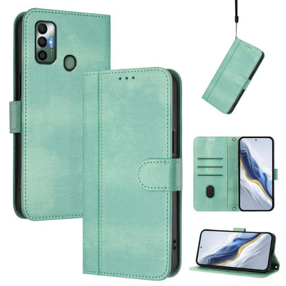 Line Splicing Buckle Retro Leather Phone Case, For Tecno Spark 10 Pro 4G, For Tecno Camon 19 / 19 Pro 5G, For Tecno Pova 4 Pro, For Tecno Pova 4, For Tecno Pova Neo 2, For Tecno Spark Go 2022 / 8C / 9, For Tecno Spark 9 Pro / 9T, For Tecno Pova 3      ...
