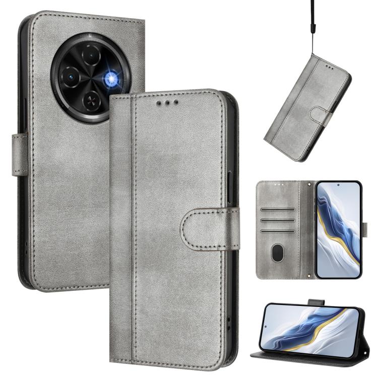 Line Splicing Buckle Retro Leather Phone Case, For Tecno Pova 6 Neo 5G / Spark 30 5G, For Tecno Spark 30 4G, For Tecno Spark Go 5G 2025 / Infinix Hot 60i, For Tecno Spark 30C 4G, For Tecno Spark 20 Pro 5G, For Tecno Pop 6C                              ...