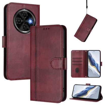 Line Splicing Buckle Retro Leather Phone Case, For Tecno Pova 6 Neo 5G / Spark 30 5G, For Tecno Spark 30 4G, For Tecno Spark Go 5G 2025 / Infinix Hot 60i, For Tecno Spark 30C 4G, For Tecno Spark 20 Pro 5G, For Tecno Pop 6C                              ...