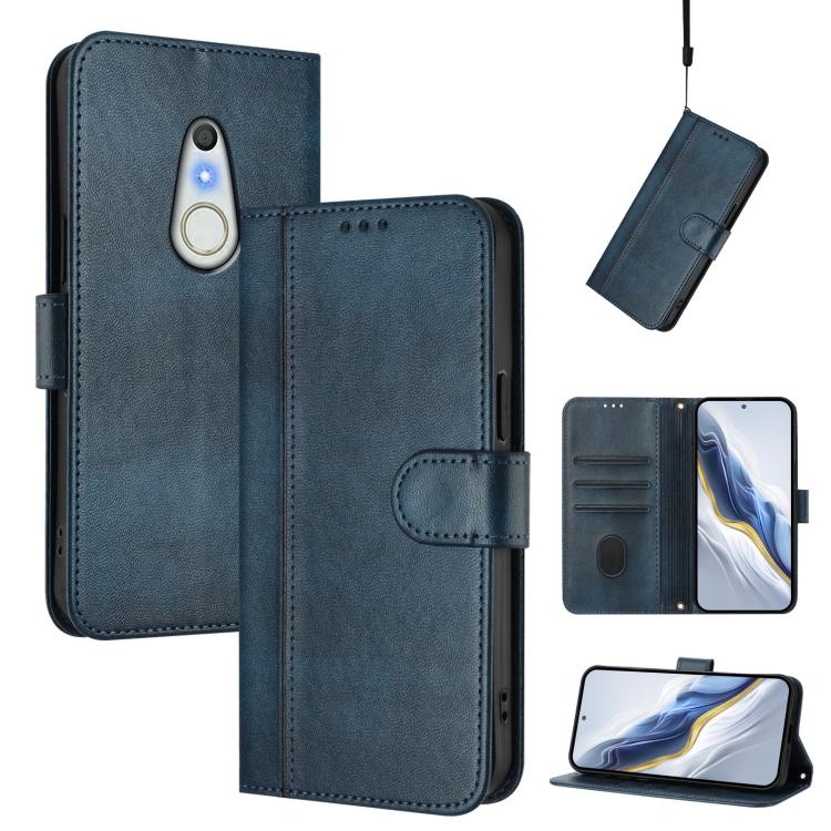 Line Splicing Buckle Retro Leather Phone Case, For Fujitsu Arrows We3, For Fujitsu FCNT Rakuraku F-53E, For Fujitsu Arrows We2 F-52E, For Fujitsu Arrows We2 Plus F-51E, For Fujitsu Arrow Be4 Plus F-41B, For Fujitsu Arrows F-01L F-42A                   ...