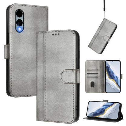 Line Splicing Buckle Retro Leather Phone Case, For Fujitsu Arrows We3, For Fujitsu FCNT Rakuraku F-53E, For Fujitsu Arrows We2 F-52E, For Fujitsu Arrows We2 Plus F-51E, For Fujitsu Arrow Be4 Plus F-41B, For Fujitsu Arrows F-01L F-42A                   ...
