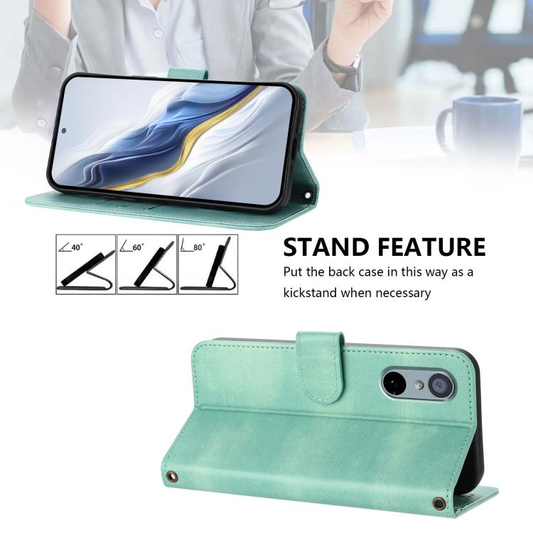 Line Splicing Buckle Retro Leather Phone Case, For Fujitsu Arrows We3, For Fujitsu FCNT Rakuraku F-53E, For Fujitsu Arrows We2 F-52E, For Fujitsu Arrows We2 Plus F-51E, For Fujitsu Arrow Be4 Plus F-41B, For Fujitsu Arrows F-01L F-42A                   ...