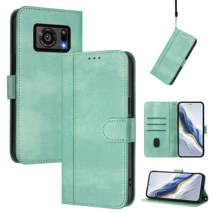 Line Splicing Buckle Retro Leather Phone Case, For Sharp Aquos R7, For Sharp Aquos Air / Aquos Zero6, For Sharp Aquos R6 SH-51B, For Sharp Simple Sumaho 5 / A001SH