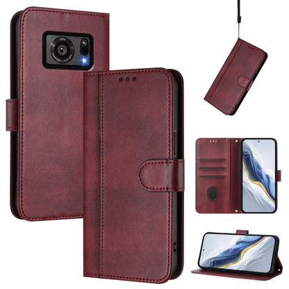 Line Splicing Buckle Retro Leather Phone Case, For Sharp Aquos R7, For Sharp Aquos Air / Aquos Zero6, For Sharp Aquos R6 SH-51B, For Sharp Simple Sumaho 5 / A001SH