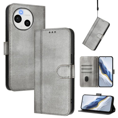 Line Splicing Buckle Retro Leather Phone Case, For Sharp Aquos wish6, For Sharp Aquos R11, For Sharp Aquos Sense10, For Sharp Basio Active3, For Sharp Aquos Sense9 Plus, For Sharp Aquos Sense9, For Sharp Aquos R9 Pro, For Sharp Aquos wish4             ...