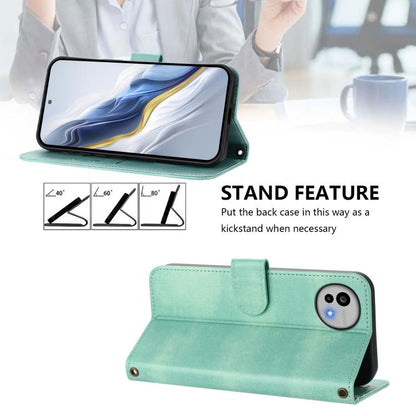 Line Splicing Buckle Retro Leather Phone Case, For Sharp Aquos wish6, For Sharp Aquos R11, For Sharp Aquos Sense10, For Sharp Basio Active3, For Sharp Aquos Sense9 Plus, For Sharp Aquos Sense9, For Sharp Aquos R9 Pro, For Sharp Aquos wish4             ...