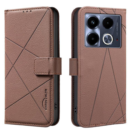 Geometric Pattern RFID Leather Phone Case, For Infinix Hot 70 Pro 5G, For Infinix GT 50 Pro 5G, For Infinix Hot 70 5G, For Infinix Smart 20 4G, For Infinix Note 60 5G / 60 Pro 5G, For Infinix Hot 60 Pro+ 4G, For Infinix Hot 60 Pro 4G                   ...