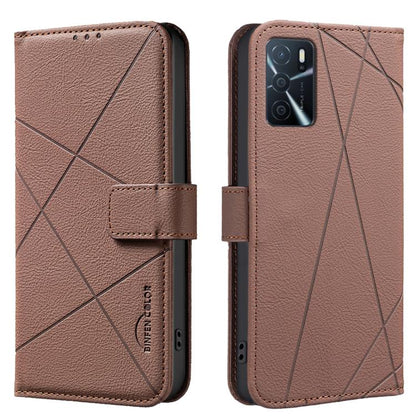 Geometric Pattern RFID Leather Phone Case, For OPPO A96 5G / Reno7 Z, For OPPO A16 / A16S / A54S / A55 5G, For OPPO A94 4G / Reno5 F / F19 Rro, For OPPO A94 5G / F19 Pro+ / Reno5 Z 5G, For OPPO A74 5G / A93 5G / A54 5G, For OPPO A74 4G / F19 4G        ...