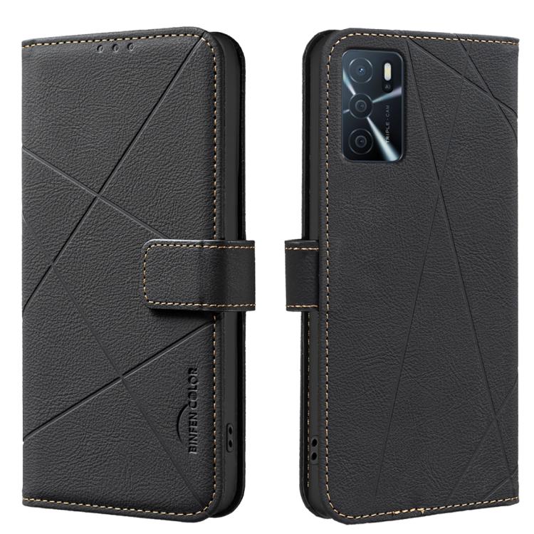Geometric Pattern RFID Leather Phone Case, For OPPO A96 5G / Reno7 Z, For OPPO A16 / A16S / A54S / A55 5G, For OPPO A94 4G / Reno5 F / F19 Rro, For OPPO A94 5G / F19 Pro+ / Reno5 Z 5G, For OPPO A74 5G / A93 5G / A54 5G, For OPPO A74 4G / F19 4G        ...